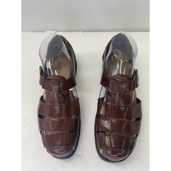 Thom McAn, woman’s size 8 brown sandals, shoe - Picture 9 of 16